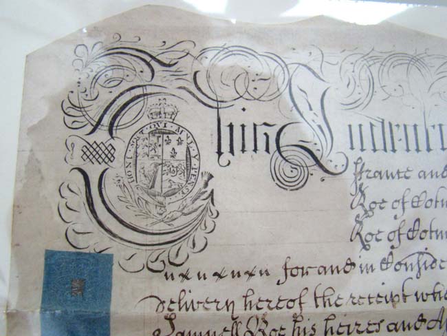 An English Trust Indenture on Vellum with four wax seals dated May 1, 1722